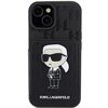 Etui KARL LAGERFELD Saffiano Cardslots do Apple iPhone 15 Czarny Model telefonu iPhone 15