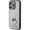 Etui KARL LAGERFELD Fixed Glitter do Apple iPhone 15 Pro Max Srebrny Seria telefonu iPhone