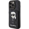 Etui KARL LAGERFELD Saffiano Cardslots do Apple iPhone 15 Pro Max Czarny Seria telefonu iPhone