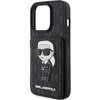 Etui KARL LAGERFELD Saffiano Cardslots do Apple iPhone 15 Pro Max Czarny Typ Etui nakładka