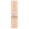 Pasek do Apple Watch Nike (38/40/41mm) Księżycowa poświata/różowy Materiał Nylon