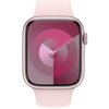 Pasek do Apple Watch (42/44/45/49) M/L Różowy Materiał Fluoroelastomer
