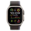 Pasek do Apple Watch (44/45/49 mm) S/M Czarno-niebieski Materiał Nylon