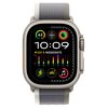 Pasek do Apple Watch (44/45/49 mm) S/M Szaro-zielony Materiał Nylon