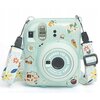 Pokrowiec LOVEINSTANT SB7955 do FujiFilm Instax Mini 12 Zielony Brokat + Naklejki Kieszenie zewnętrzne Tak