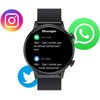 Smartwatch MANTA Alexa Mini Czarny + Pasek Komunikacja Bluetooth