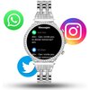 Smartwatch MANTA Diamond Lusso Srebrny + Bransoletka Yes Kompatybilna platforma Android