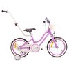 Rower dziecięcy SUN BABY Heart Bike 16 cali dla dziewczynki Fioletowy Rozmiar ramy [cal] 9.5