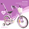 Rower dziecięcy SUN BABY Heart Bike 16 cali dla dziewczynki Fioletowy Kółka boczne Tak