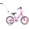Rower dziecięcy SUN BABY Heart bike 14 cali dla dziewczynki Fioletowy Rozmiar ramy [cal] 8.25