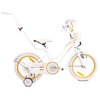 Rower dziecięcy SUN BABY Heart Bike 16 cali dla dziewczynki Biało-złoty Rozmiar ramy [cal] 9.5
