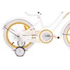 Rower dziecięcy SUN BABY Heart Bike 16 cali dla dziewczynki Biało-złoty Wiek 4 lata