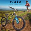 Rower dziecięcy SUN BABY Tiger Bike 20 cali dla chłopca Czarno-zielono-niebieski Wyposażenie Instrukcja obsługi i montażu