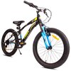 Rower dziecięcy SUN BABY Tiger Bike 20 cali dla chłopca Czarno-zielono-niebieski