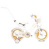 Rower dziecięcy SUN BABY Heart Bike 14 cali dla dziewczynki Biało-złoty Rozmiar ramy [cal] 8