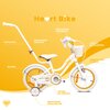 Rower dziecięcy SUN BABY Heart Bike 14 cali dla dziewczynki Biało-złoty Wyposażenie Dzwonek