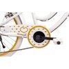 Rower dziecięcy SUN BABY Heart bike 20 cali dla dziewczynki Biało-złoty Wiek 8 lat