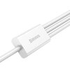 Kabel USB - USB-C/Lightning/Micro USB BASEUS Superior 3w1 1m Biały Typ USB-A - Lightning