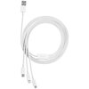 Kabel USB - USB-C/Lightning/Micro USB BASEUS Superior 0.5m Biały Długość [m] 0.5