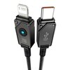 Kabel USB-C - Lightning BASEUS 1m Czarny Gwarancja 24 miesiące