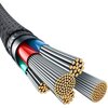 Kabel USB-C - Lightning BASEUS 2m Czarny Kabel kątowy Nie