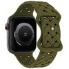 Pasek BELINE Silicone Woven do Apple Watch 4/5/6/7/8/9/SE/SE 2/SE 2022 (38/40/41mm) Oliwkowy