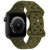 Pasek BELINE Silicone Woven do Apple Watch 2/3/4/5/6/7/8/SE/SE 2/Ultra (42/44/45/49mm) Oliwkowy