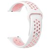 Pasek BELINE Watch Sport Silicone 20mm Biało-różowy Materiał Skóra ekologiczna