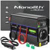 Przetwornica QOLTEC MS Wave 12V na 230V 300W/600W Modyfikowana sinusoida Ochrona Zabezpieczenie nadnapięciowe