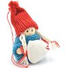 Figurka dekoracyjna SASKA GARDEN Laleczka z woreczkiem 7.5 cm Niebieski Załączona dokumentacja Instrukcja obsługi w języku polskim