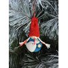 Figurka dekoracyjna SASKA GARDEN Laleczka z woreczkiem 7.5 cm Niebieski Kolor Niebieski