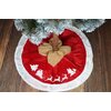 Dywanik pod choinkę CHRISTMAS GIFTS 100 cm Czerwono-biały Kolor Czerwono-biały