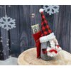Figurka SASKA GARDEN Mikołaj z workiem na prezent 20 cm Głębokość [cm] 7