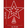Gwiazda CHRISTMAS GIFTS 30 LED Wyposażenie 1 x czubek na choinkę