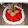 Dywanik pod choinkę CHRISTMAS GIFTS 100 cm Czerwono-biały Gwarancja 24 miesiące
