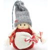 Figurka dekoracyjna SASKA GARDEN Laleczka z woreczkiem 7.5 cm Czerwony