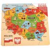 Puzzle DAFFI Mapa Polski D-100 (16 elementów)