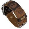 Pasek MOBY FOX Star Wars Chewbacca do Apple Watch 2/3/4/5/6/7/8/9/SE/SE 2022/Ultra/Ultra 2 (38/40/41/42/44/45/49mm) Brązowy Kolor Wzór (Chewbacca)