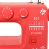 Maszyna do szycia JANOME Juno E1015 Czerwony Regulacja długości ściegu 0 - 4 mm