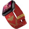 Pasek MOBY FOX DC Comics Wonder Woman 1984: Crimson Armor do Apple Watch 2/3/4/5/6/7/8/9/SE/SE 2022/Ultra/Ultra 2 (38/40/41/42/44/45/49mm) Bordowy