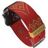Pasek MOBY FOX DC Comics Wonder Woman 1984: Crimson Armor do Apple Watch 2/3/4/5/6/7/8/9/SE/SE 2022/Ultra/Ultra 2 (38/40/41/42/44/45/49mm) Bordowy Gwarancja 24 miesiące