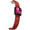Pasek MOBY FOX DC Comics Wonder Woman 1984: Crimson Armor do Apple Watch 2/3/4/5/6/7/8/9/SE/SE 2022/Ultra/Ultra 2 (38/40/41/42/44/45/49mm) Bordowy Rozmiar 40 mm