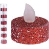 Świeczka CHRISTMAS GIFTS Tea Light Led (6 sztuk) Kolor Czerwony