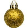 Zestaw dekoracyjny CHRISTMAS DECORATION 800389 (54 elementy) Złoty Waga [kg] 0.339