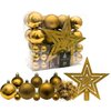 Zestaw dekoracyjny CHRISTMAS DECORATION 800389 (54 elementy) Złoty
