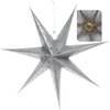 Gwiazda CHRISTMAS DECORATION 60 cm Srebrny Załączona dokumentacja Instrukcja obsługi w języku polskim