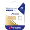 Pendrive VERBATIM Metal Executive 32GB, USB 3.2 Gen. 1 (USB 3.0), Odczyt 80 Mb/s, Zapis 25 Mb/s Maksymalna prędkość odczytu [Mb/s] 80