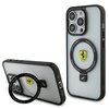 Etui FERRARI Ring Stand 2023 do Apple iPhone 15 Pro Przezroczysty