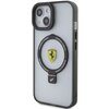 Etui FERRARI Ring Stand do Apple iPhone 15 Czarny Seria telefonu iPhone
