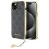 Etui GUESS 4G Charms do Apple iPhone 14 Plus/15 Plus Szary